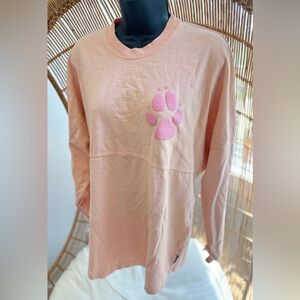 Spirit Jersey Great Wolf Lodge Long Sleeve Pullover Woman Size Small Coral Pink
